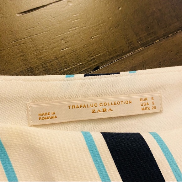 Zara Striped Peplum Top Size S - Picture 10 of 10